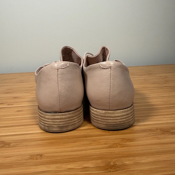 🩰 Django & Juliette Kotty Leather Shoes Women's Size 40 Blush Pink Lace Up - Picture 4 of 8